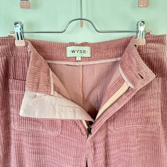 WYSE London - Falon Flare Jumbo Cord Trouser – Pink – Size 3 (8/M) - Picture 10 of 13